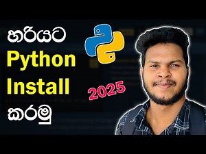 How to Install Python in SInhala 2025 ✅ Step by Step Guide (Windows 11/10)