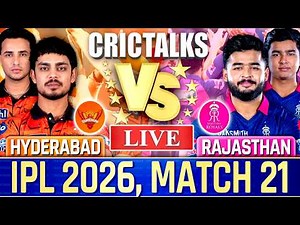 🔴 Live: RR vs SRH, Live Commentary | IPL 2026 | Cricket Live Match Score , 1st Innings