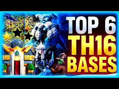 TOP 6 BEST TH16 BASES 2025 🔥 Anti 3 Star | War + Ranked + CWL