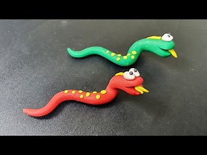 Snake clay modelling for kids How to make Snake clay Toys Making