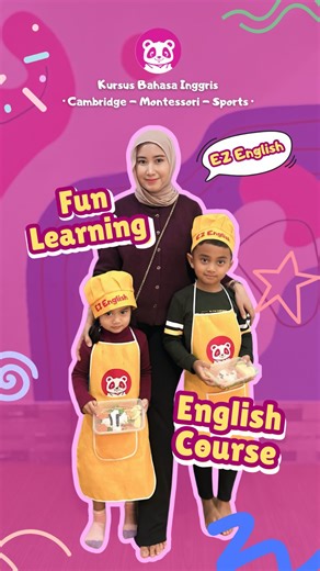 Kursus B.Inggris dengan Montessori & Sports on Instagram: "FLASH SALE Grand Opening EZ English Gading serpong!🤩 Anak sering bosan kalau disuruh belajar Bahasa Inggris? Mungkin metodenya kurang tepat! Nah waktunya mommy ajak anak ke EZ English! ✨ ✅ Lingkungan & fasilitas premium ✅ Kurikulum Cambridge ✅ Montessori & Sport Activity ✅ Native Speaker Yuk kasih pengalaman belajar terbaik untuk si kecil! Klik link di bio untuk pendaftaran sekarang! ✨ #ezenglish #kursusbahasainggrisanak #montessori #fu