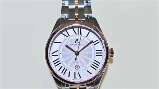 依波路（ERNEST BOREL）男士腕表，经典设计搭配瑞士机芯，精准稳定，日常通勤与商务场合皆显品味，佩戴舒适，细节彰显优雅格调。