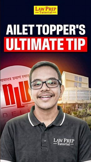 AILET 2026 AIR 1’s Ultimate Strategy #ailet2026