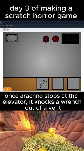 day 3 or making a fnaf-esq scratch game #code #coding #elevator #scratch