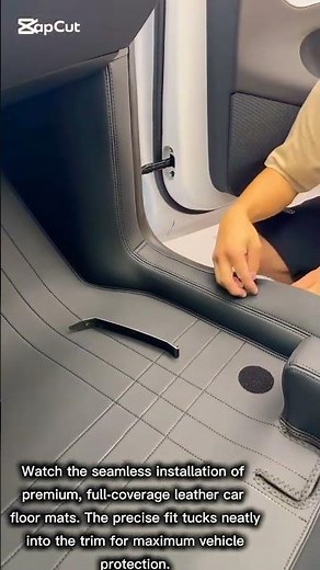 Custom Car Floor Mat Installation