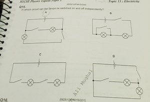 IGCSE Physics Toprcal Paper 2Topic 13 : Electricity[0625/12/F... | Filo