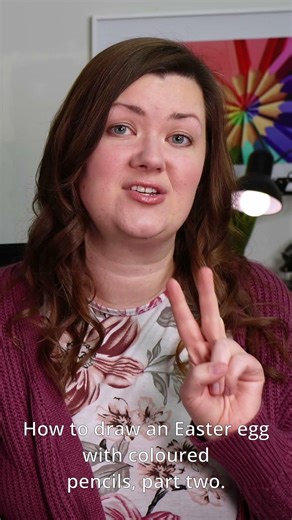 How to Draw Easter Eggs with Polychromos - Part 2 #easter #easterdrawing #drawing #colorpencil