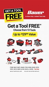 LIMITED-TIME OFFER: Free tool (up to $129.99 value) when you buy a starter kit! In-store only. Whatever you do, do it for less at Harbor Freight. | Harbor Freight