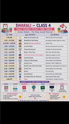 University Student Daily Study Timetable 2026 📚 | Best Time Table for College Students | Study
