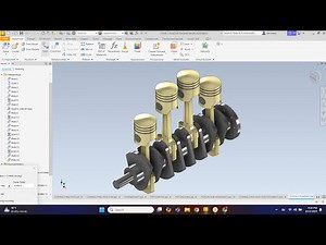FOUR-CYLINDER ENGINE CAD TUTORIAL: DRAWING & ANIMATION