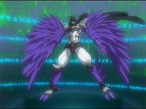 Ravemon Digivolves to Ravemon (Burst Mode) - Digimon Savers / Data Squad [2006]