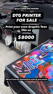 9.1K views · 11 reactions | Our Epson F3000 DTG is for sale. DM us if you are interested. See the machine running at our Penrose warehouse. | Custom Teez NZ | Facebook