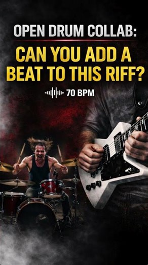 Drummers Wanted: Add Your Beat to This Guitar Riff (70 BPM)