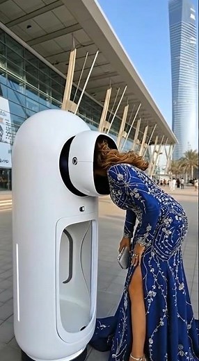 Dubai’s Newest AI Barber Pod Will Shock You 😲AI Haircut Machine 3.0 ✂️ Dubai’s Future Is Here!