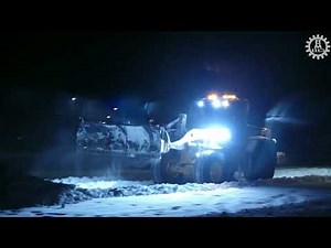 Volvo L60F Drivex Vikplog / Foulding Plough in snowclearing
