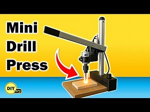 How to Make a Mini Drill Press at Home | DIY 12V Machine