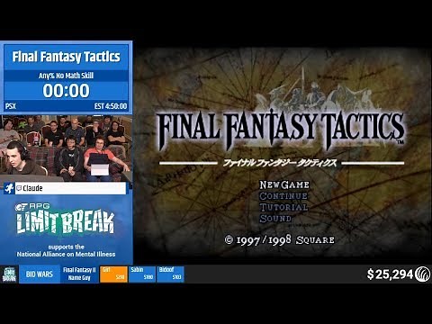 Final Fantasy Tactics (No Math Skill) by Claude (RPG Limit Break 2019 Part 11)