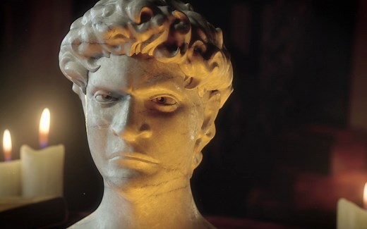 大卫有点烦！艺术家用CG的方式展现3D角色面部绑定