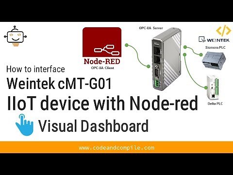 Lesson 5- Interfacing Weintek IIoT Device cMT-G01 with Node-red