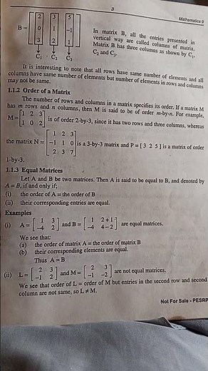 9th Math | Matrix | Order of Matrix | #matrix #9th #9thmaths #maths
