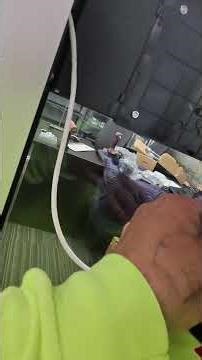 Installation of Logitech TAP scheduler on an aluminum door frame #logitech #audiovisual #lowvoltage