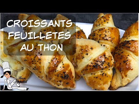 CROISSANTS FEUILLETES AU THON/ RECETTE FACILE