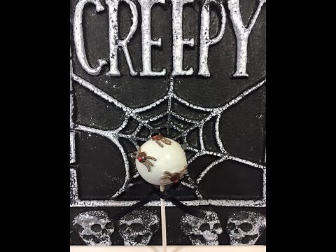How to make Halloween spider cake pops