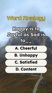 Word Analogy 114 #analogy #quiz #logic #brainteaser #iqtest | Brain Teaser Nation