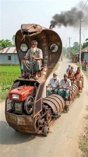 Prototype snake shape vehicle 🐍 #handmade #rustic #entertainment #tools #funny #shortsfeed #shorts