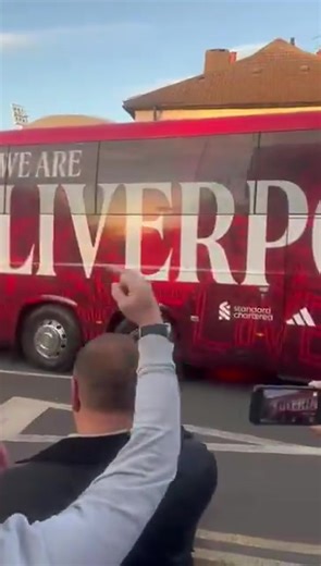 1.1M views · 7.2K reactions | Crystal Palace fan holding up the Liverpool bus after Saturday’s game  | Football | Facebook
