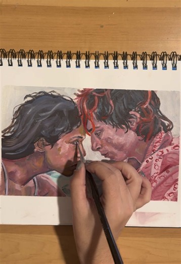 I love Bones and All. Here’s a quick sketchbook oil painting I made for this movie. #bonesandall #movie #art #painting #oilpainting film