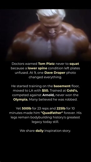 How Tom Platz Became the "Quadfather"