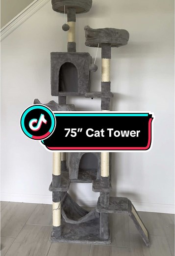 This cat tower is huge! Our cat loves going up this tower and taking a nap! #cattower #cattree #catsoftiktok #catlover #cattoys #cats #cat #cattok #catonaleash #catmom #catsvideo #treasurefinds #spotlightfinds #ttsdelight #giftguide #ttsdelightnow #newyearnewaura #tiktokshopcreatorpicks #tiktokshopjumpstart #mademyyear #ttslevelup #tiktokshoploveatfirstfind #tiktokshoprestock #goalcrusher #goalcrusherprizes #tiktokshopspringglowup