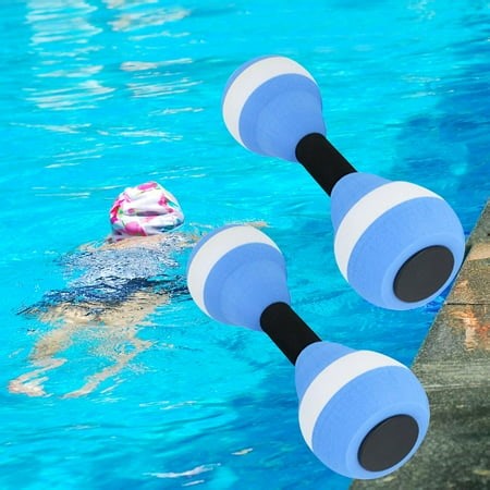 Aquatic Dumbbells Water Aquatic Fitness Barbells Water Sports Fitness Tool Portable Lightweight Water Aerobic Exercise for Training Workouts Blue and White - Walmart.ca