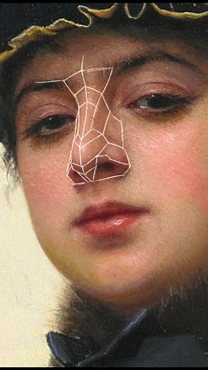 Structure in portraiture 🔒🔑 #learntodraw #portraitartist #portraitpainting #learntopaint #drawing #stephenbauman