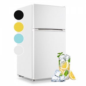 WANAI 3.5 Cu.ft Mini Fridge with Top Freezer Small Refrigerator with 7 Temp Control White