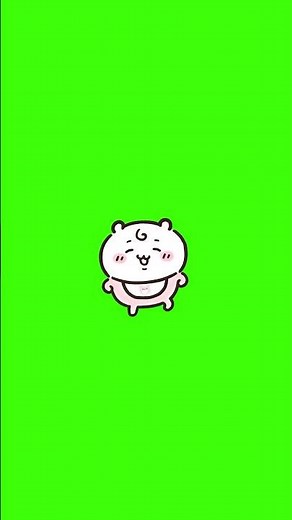 【素材】Chiikawa baby(ちいかわ)👶 #ちいかわ #chiikawa #吉伊卡哇 #赤ちゃん #greenscreen