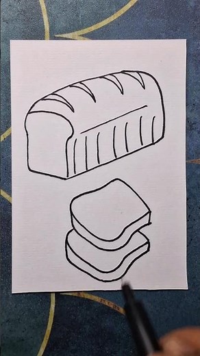 bread drawing, bread slice drawing how to draw a bread, loaf of bread