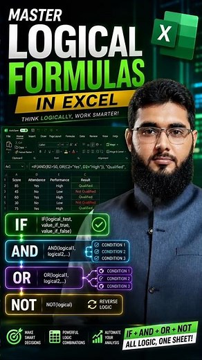 Excel IF Formula in 60 Seconds 🔥 | IF Function in Excel for Beginners