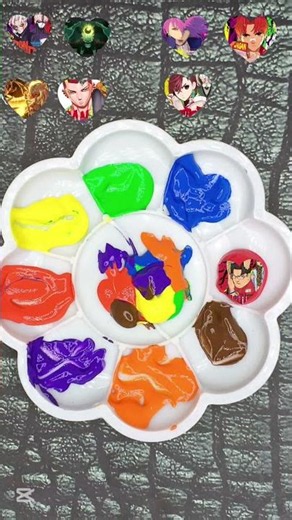 🎨 青い絵の具でアニメキャラクターを作ってみた！最後まで見たくなる満足動画