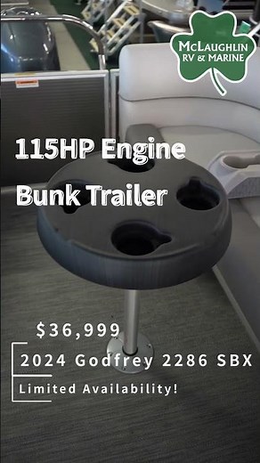 2024 Godfrey 2286 SBX Pontoon | 115HP with Bunk Trailer for Only $35,999!
