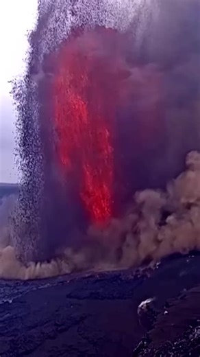 Kilauea volcano in Hawaii put on a show on February 15, erupting in lava fountains and sending ash and smoke to up to 35,000 feet above sea level, according to the National Weather Service. | Reuters
