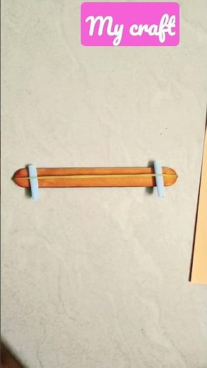 Homemade Harmonica with popsicle stick❤️