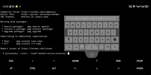使用termux修改pulseaudio配置文件缓解exagear音频卡顿演示