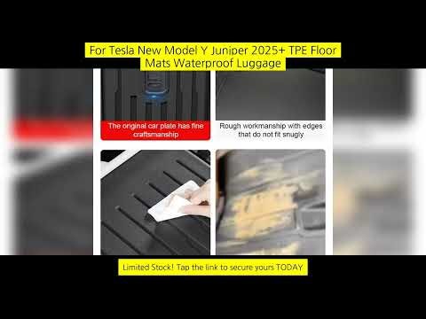 For Tesla New Model Y Juniper 2025+ Tpe Floor Mats Waterproof Luggage Mat