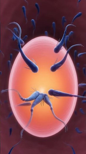 How a Zygote is Formed 🤯 | Fertilization Explained in Seconds (3D Animation).