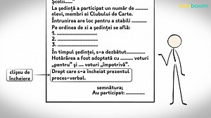 Procesul-verbal. Limba și literatura română clasa a 10-a