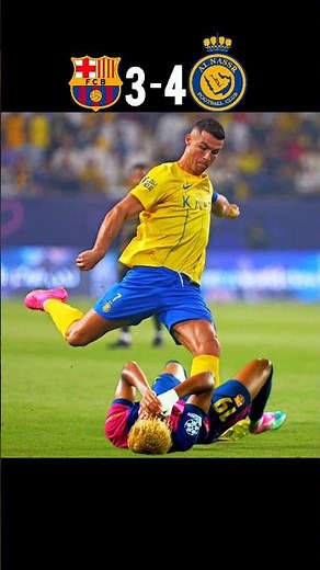 Cristiano Ronaldo Injury Comeback 😱🔥 Barcelona vs Al Nassr 3-4 | CR7 vs Yamal 🐐#cr7 #football
