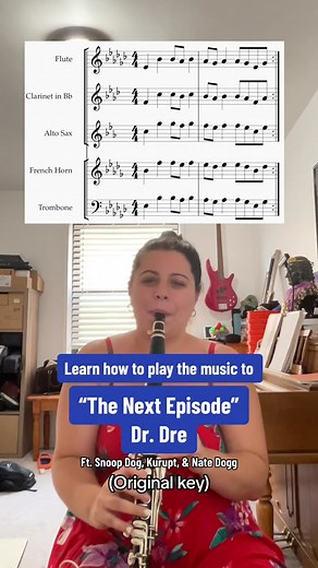 Learn How to Play “The Next Episode” by Dr. Dre on Clarinet | Sheet Music Tutorial