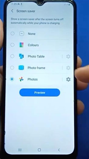 How to Set Screen Saver into Photo on Samsung Mobile Phone #shorts